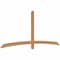 Ekena Millwork Bellingham Timber Gable Bracket, Western Red Cedar, 96"W x 40"H x 1 1/2"D x 3 1/2"F, 10/12 Pitch GBW096X40X0204BEL00SWR - alternate 3